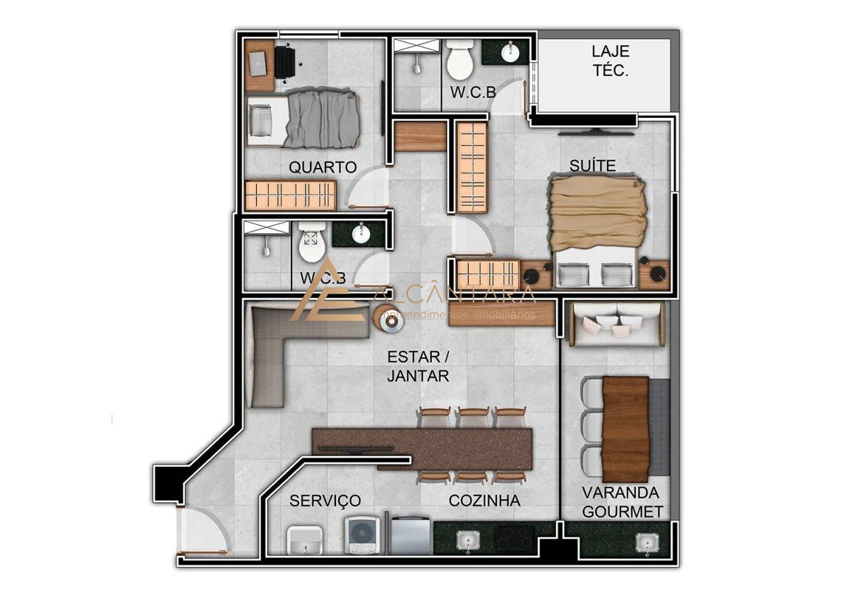 Apartamento à venda com 2 quartos, 66m² - Foto 14