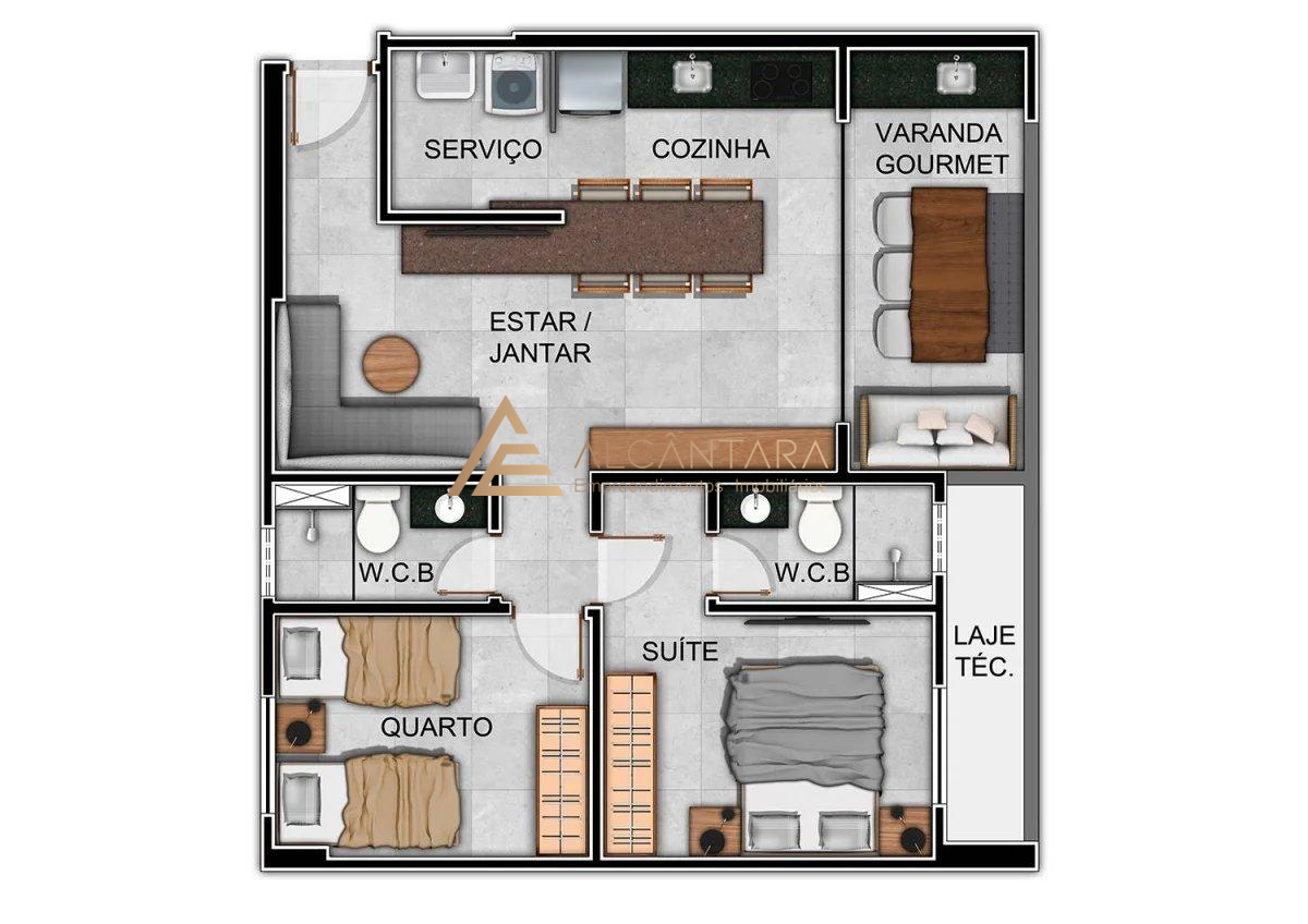 Apartamento à venda com 2 quartos, 66m² - Foto 15